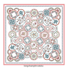 Longchamp Bag - Longchamp Kolekcija proljeća/ljeta 2022 svileni šal slonovača žena 888TZ41042 pribor