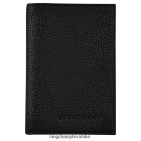 Longchamp Bag - Longchamp Poklopac putovnice Le Foulonne crni muškarci 888TZ4724 kožna roba