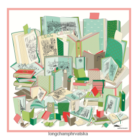 Longchamp Bag - Longchamp Proljeće/ljeto 2023 kolekcija svilenog šal 90 Celadon žena 888TZ41051 pribor