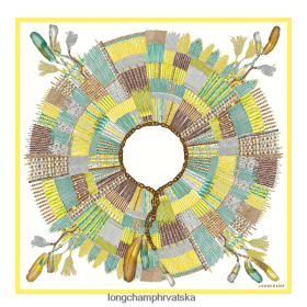 Longchamp Bag - Longchamp Proljeće/ljeto 2023 kolekcija svilenog šal 90 limun žena 888TZ41060 pribor