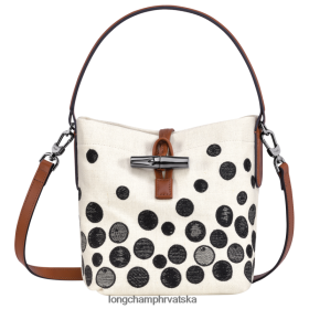 Longchamp Bag - Longchamp Roseau Essential Bucket torba crno/bijelo žena 888TZ4256 torbe