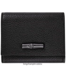 Longchamp Bag - Longchamp Roseau Essential Wallet crni žena 888TZ4571 kožna roba