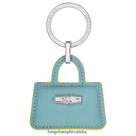 Longchamp Bag - Longchamp Roseau ključni prstenovi Cloud Blue/Orange žena 888TZ4751 kožna roba