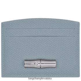 Longchamp Bag - Longchamp držač roseau kartice plava plava boja žena 888TZ4640 kožna roba