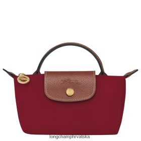 Longchamp Bag - Longchamp le pIage originalna vrećica s ručkom crveni žena 888TZ4664 kožna roba