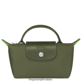 Longchamp Bag - Longchamp le pIage zelena torbica s ručkom šuma žena 888TZ4670 kožna roba
