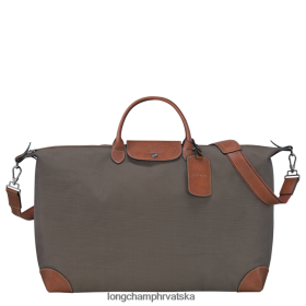 Longchamp Bag - Longchamp putnička torba s boxford smeđi muškarci 888TZ4772 torbe