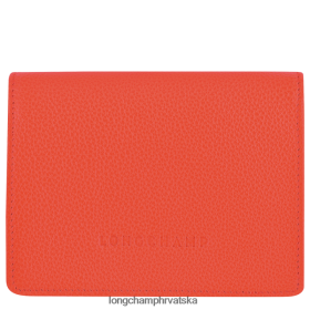 Longchamp Le Pliage - Longchamp Le FouLonne novčanik naranča muškarci 888TZ4596 kožna roba