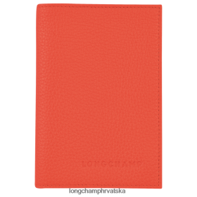 Longchamp Le Pliage - Longchamp Poklopac putovnice Le Foulonne naranča muškarci 888TZ4725 kožna roba