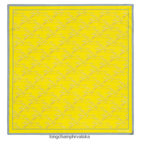 Longchamp Le Pliage - Longchamp Proljeće/ljeto 2023 kolekcija svilenog šal 70 limun žena 888TZ41031 pribor