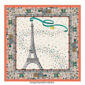 Longchamp Le Pliage - Longchamp Proljeće/ljeto 2023 kolekcija svilenog šal naranča žena 888TZ41010 pribor