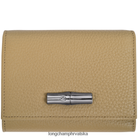 Longchamp Le Pliage - Longchamp Roseau Essential Wallet bež žena 888TZ4572 kožna roba