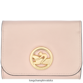 Longchamp Le Pliage - Longchamp novčanik blijedo ružičasta žena 888TZ4557 kožna roba