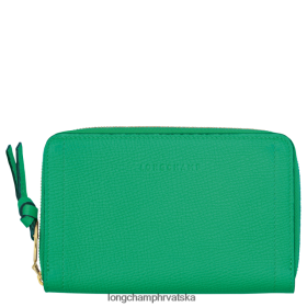 Longchamp Le Pliage - Longchamp novčanik za poštanski sandučić trava/zeleno svjetlo žena 888TZ4617 kožna roba
