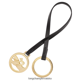 Longchamp Le Pliage - Longchamp prstenovi s ključem s kutijama crni žena 888TZ4740 kožna roba