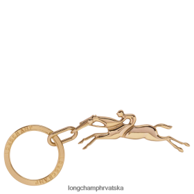 Longchamp Mini Bag - Longchamp Cavalier ključni prstenovi Vrlo blijedo zlato žena 888TZ4747 kožna roba