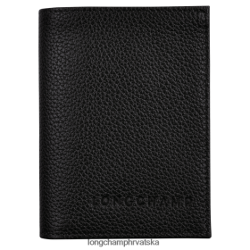 Longchamp Mini Bag - Longchamp Le FoUlonne Notitelj kartice crni žena 888TZ4657 kožna roba