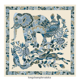 Longchamp Mini Bag - Longchamp Proljeće/ljeto 2023 kolekcija svilenog šal 50 škriljac žena 888TZ41005 pribor