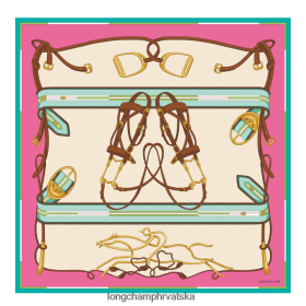 Longchamp Mini Bag - Longchamp Proljeće/ljeto 2023 kolekcija svilenog šal 90 fuksija žena 888TZ41047 pribor
