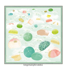 Longchamp Mini Bag - Longchamp Proljeće/ljeto 2023 kolekcija svilenog šal 90 nebesko plava žena 888TZ41053 pribor