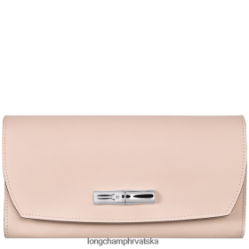Longchamp Mini Bag - Longchamp Roseau kontinentalni novčanik blijedo ružičasta žena 888TZ4567 kožna roba