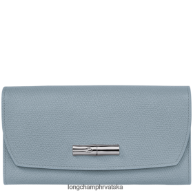 Longchamp Mini Bag - Longchamp Roseau kontinentalni novčanik plava plava boja žena 888TZ4591 kožna roba