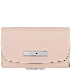 Longchamp Mini Bag - Longchamp Roseau novčanik blijedo ružičasta žena 888TZ4564 kožna roba