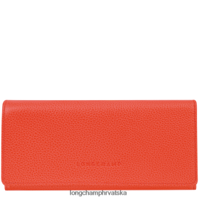 Longchamp Mini Bag - Longchamp le foulonne kontinentalni novčanik naranča žena 888TZ4603 kožna roba