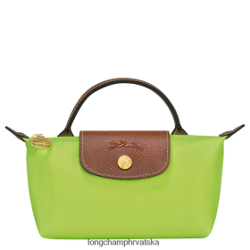 Longchamp Mini Bag - Longchamp le pIage originalna vrećica s ručkom zeleno svjetlo žena 888TZ4663 kožna roba