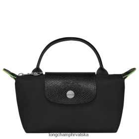 Longchamp Mini Bag - Longchamp le pIage zelena torbica s ručkom crni žena 888TZ4669 kožna roba