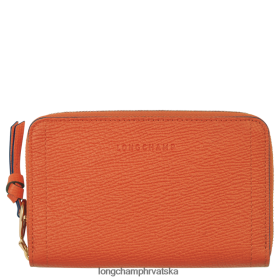 Longchamp Mini Bag - Longchamp novčanik za poštanski sandučić karot žena 888TZ4618 kožna roba