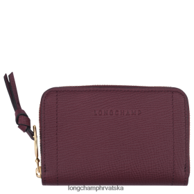 Longchamp Mini Bag - Longchamp torbica za kovanice poštanskog sandučića bordo žena 888TZ4537 kožna roba